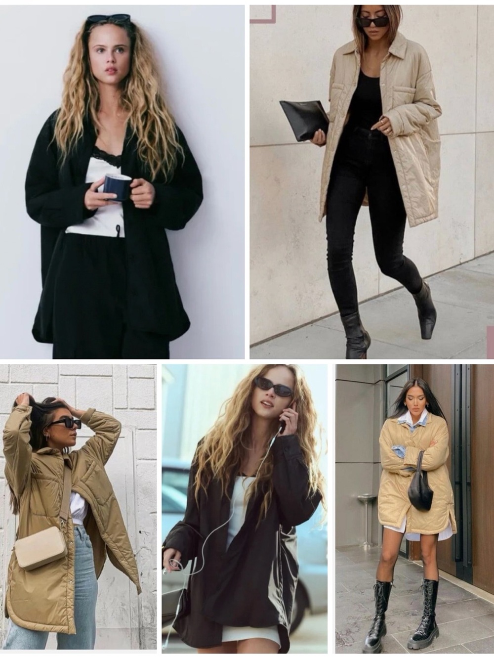 Zara Quilted Water Repellent Overshirt Jacket
Beige or Black available